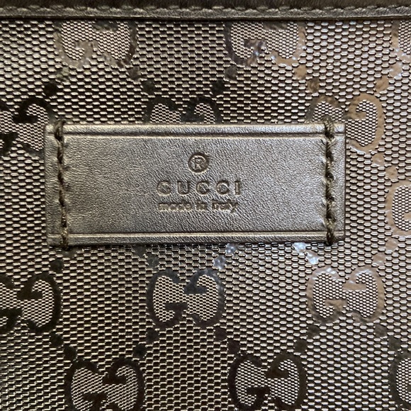 authentic gucci grey GG imprime large tote bag - Picture 8 of 15